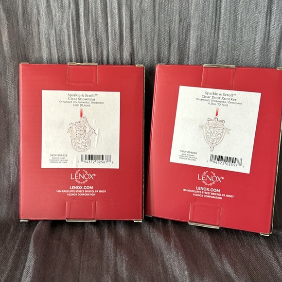 2 Lenox Christmas Ornaments.  New In Box - Picture 5 of 5